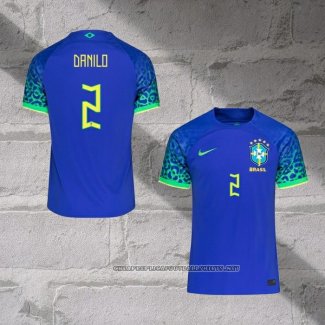 Brazil Player Danilo Away Shirt 2022