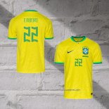 Brazil Player E.Ribeiro Home Shirt 2022