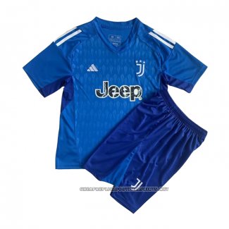 Juventus Goalkeeper Shirt 2023-2024 Kid Blue