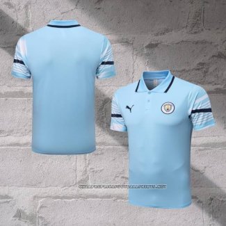 Manchester City Shirt Polo 2022-2023 Blue