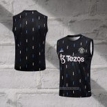 Manchester United Training Shirt 2023-2024 Without Sleeves Black