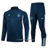 Sweatshirt Tracksuit Ajax 2023-2024 Blue