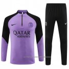 Sweatshirt Tracksuit Paris Saint-Germain 2023-2024 Kid Purpura