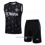 Tracksuit Manchester United 2023-2024 Without Sleeves Black