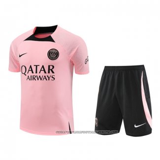 Tracksuit Paris Saint-Germain 2022-2023 Short Sleeve Rosa - Shorts