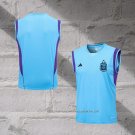 Argentina Training Shirt 2023-2024 Without Sleeves Blue