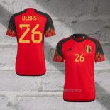 Belgium Player Debast Home Shirt 2022