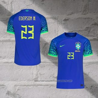 Brazil Player Ederson M. Away Shirt 2022