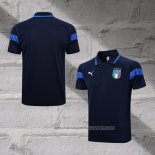 Italy Shirt Polo 2022-2023 Blue Marino