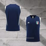 Italy Training Shirt 2023-2024 Without Sleeves Blue