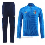 Jacket Tracksuit Italy 2022-2023 Blue