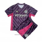 Manchester City Goalkeeper Shirt 2023-2024 Kid Purpura