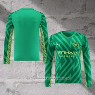 Manchester City Goalkeeper Shirt 2023-2024 Long Sleeve Green