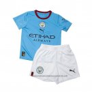 Manchester City Home Shirt 2022-2023 Kid