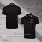 Manchester United Shirt Polo 2023-2024 Black