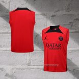 Paris Saint-Germain Jordan Training Shirt 2023-2024 Without Sleeves Red