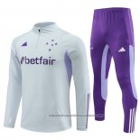 Sweatshirt Tracksuit Cruzeiro 2023-2024 Kid Grey