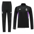 Sweatshirt Tracksuit Real Madrid 2022-2023 Kid Black
