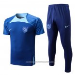 Tracksuit Atletico Madrid 2022-2023 Short Sleeve Blue