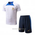 Tracksuit France 2022-2023 Short Sleeve White - Shorts