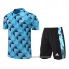 Tracksuit Juventus 2022-2023 Short Sleeve Blue - Shorts