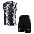 Tracksuit Juventus 2023-2024 Without Sleeves Black and Grey