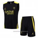 Tracksuit Paris Saint-Germain Jordan 2023-2024 Without Sleeves Black