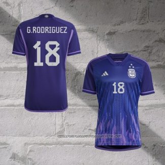 Argentina Player G.Rodriguez Away Shirt 2022
