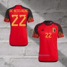 Belgium Player De Ketelaere Home Shirt 2022