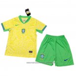 Brazil Home Shirt 2024 Kid
