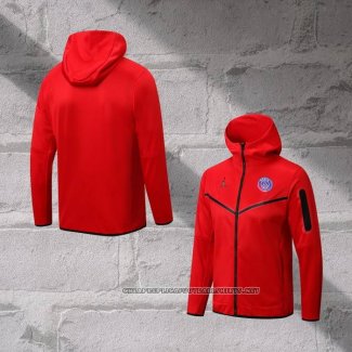 Chaqueta con Capucha del Paris Saint-Germain Jordan 2022-2023 Red