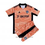 Leeds United Goalkeeper Shirt 2021-2022 Kid Orange