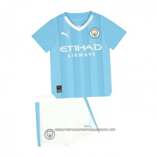 Manchester City Home Shirt 2023-2024 Kid