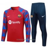 Sweatshirt Tracksuit Barcelona 2023-2024 Kid Red