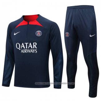 Sweatshirt Tracksuit Paris Saint-Germain 2022-2023 Blue Oscuro