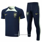 Tracksuit Brazil 2022-2023 Short Sleeve Blue