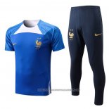 Tracksuit France 2022-2023 Short Sleeve Blue