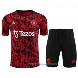 Tracksuit Manchester United 2023-2024 Short Sleeve Red - Shorts