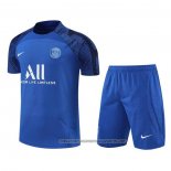 Tracksuit Paris Saint-Germain 2022-2023 Short Sleeve Blue - Shorts