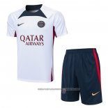 Tracksuit Paris Saint-Germain 2023-2024 Short Sleeve White - Shorts