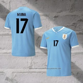 Uruguay Player M.Vina Home Shirt 2022