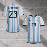 Argentina Player D.Martinez Home Shirt 2022