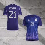 Argentina Player Dybala Away Shirt 2022