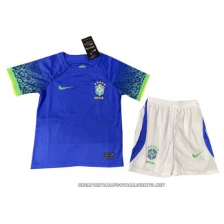 Brazil Away Shirt 2022 Kid
