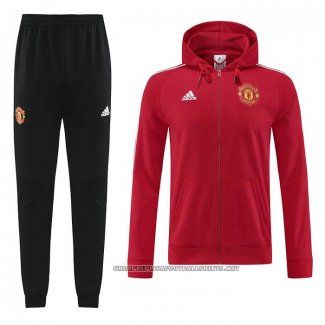 Hooded Tracksuit Manchester United 2022-2023 Red