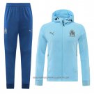 Hooded Tracksuit Olympique Marseille 2022-2023 Blue