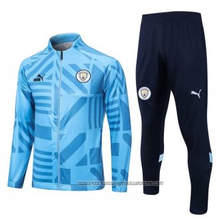 Jacket Tracksuit Manchester City 2022-2023 Light Blue