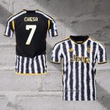 Juventus Player Chiesa Home Shirt 2023-2024