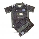 Leicester City Goalkeeper Shirt 2021-2022 Kid Black