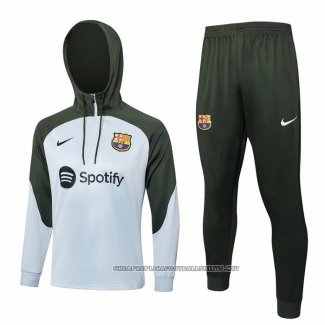 Sweatshirt Tracksuit Barcelona 2023-2024 Grey Claro